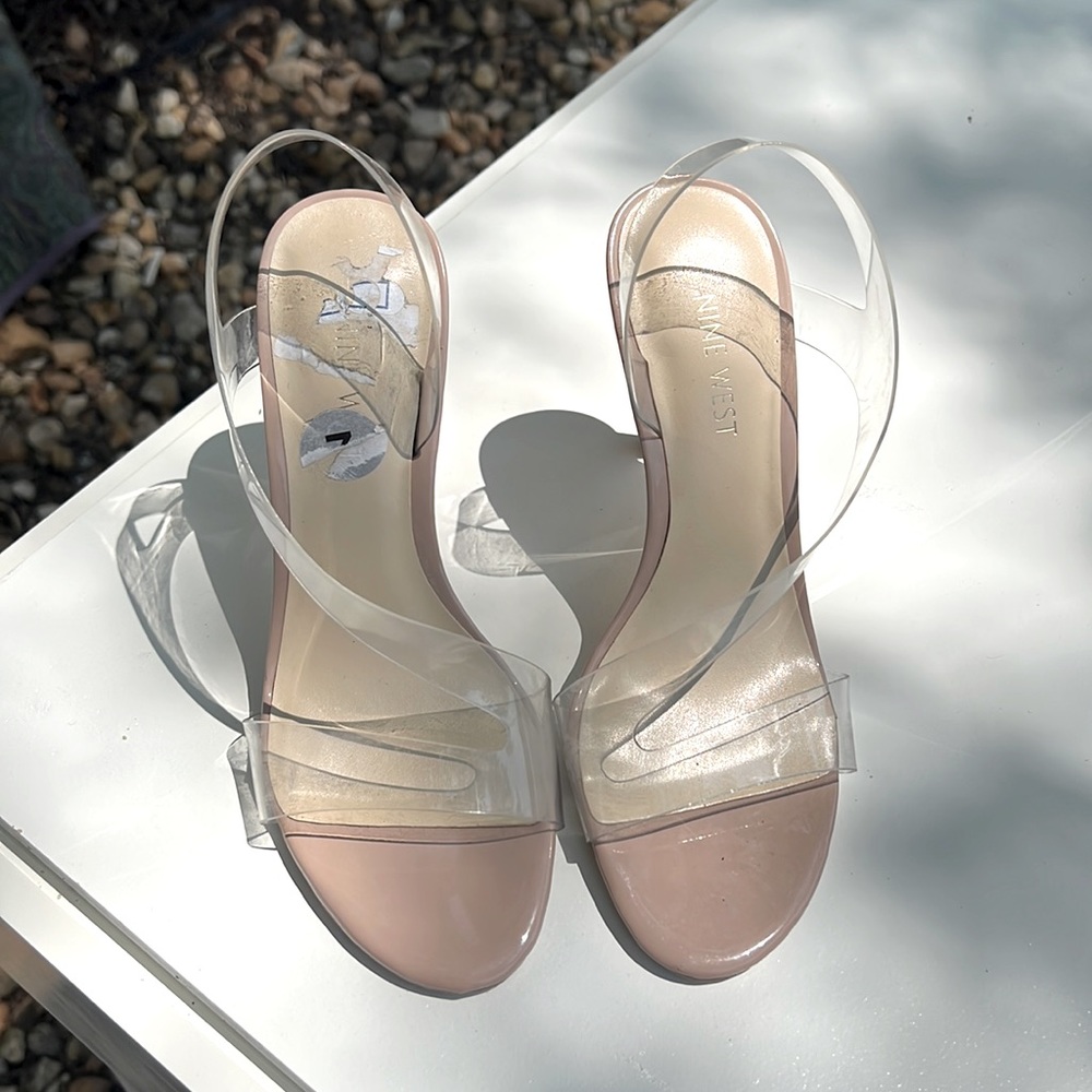 Nine West clear heel